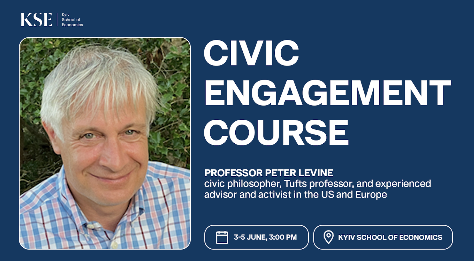 Civic Engagement course in Kyiv on June 3-5 | Peter Levine