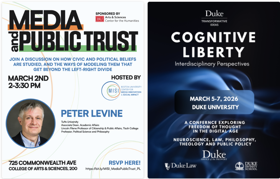 some upcoming talks on democracy and civic education | Peter Levine