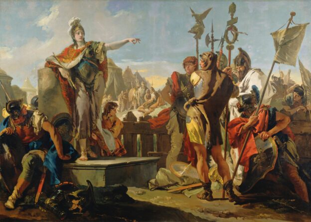 Tiepolo, Queen Zenobia Addressing her Soldiers, National Gallery Washington
